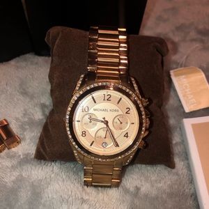 Michael Kors Rose Goldtone Blair Chronograph Watch